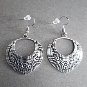 Tribal silver earrings fashion earrings